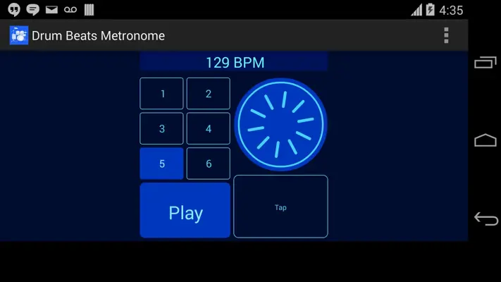 Drum Beats Metronome android App screenshot 1