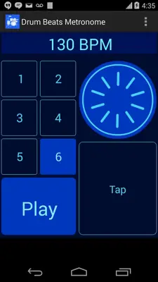 Drum Beats Metronome android App screenshot 2